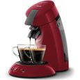 Machine à café dosette - PHILIPS - SENSEO ORIGINAL HD6553/81 - Booster d'arômes - Crema plus - Rouge-0