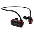 Lecteur MP3 Sunstech Argos 8 Go USB 2.0 Rouge Noir avec Casque audio-0