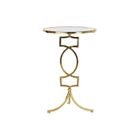 IAMS CHIEN DKD Home Decor Table d`appoint Miroir Doré Métal (41 x 41 x 64 cm) - 8424001825677