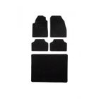 DBS Tapis de Voiture + Coffre - Universel - Antidérapant - 4 Pièces : Avant + Arrière + Tapis de coffre - Tapis de sol Auto