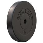 GORILLA SPORTS® Disques de Poids - Individuel ou Ensemble, 10 kg, Ø 30mm, Plastique, Noir - Disques d'Haltères, pour Musculation
