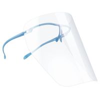 10 pièces en Plastique visière Protection médical pour Le Visage des Yeux, Transparent Avec clip d'oreille
