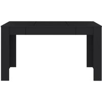 LEX Table de salle à manger Noir 140x74,5x76 cm Aggloméré - Qqmora - AZN62345