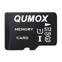 QUMOX Carte mémoire MICRO SD SDXC 512Go 512g classe 10 UHS-I 512 GB 80Mo/s