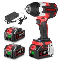 Clé à Choc électrique Wuber 2200W - 1/2'' - Couple 800 Nm - Avec Coffret - Dévisseuse à Boulons - Neuf