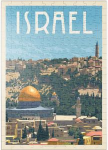 PUZZLE Israël : Jérusalem, La Vieille Ville, Affiche Vint