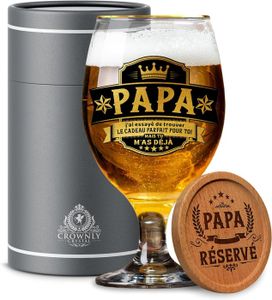 Verre à bière - Cidre Cadeau Papa Verres À Bière Cadeau Anniversaire Pap