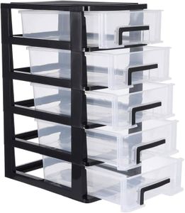 BAC DE RANGEMENT OUTILS Mini tiroirs de rangement 5 tiroirs avec tiroirs pour conomiser de lespace - Petits tiroirs pour travaux manuels petits