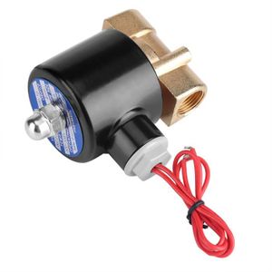 Électrovanne 220V 1/4 Pouce UEETEK - Normalement Fermée - Pour Air, Eau Et Gazole - Laiton Et NBR