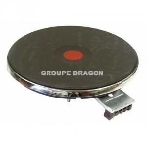 Plaque De Cuisson EGO 2600W - Diamètre 220 Mm, Bord 8 Mm Chromé, 4 Connecteurs à Vis