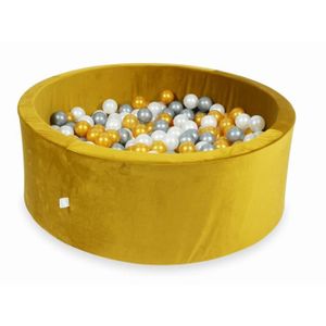 PISCINE À BALLES Mimii - Piscine À Balles (Velvet doré) 110X40cm-500 Balles (or, argent, perle)
