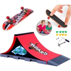 Jouet de Skate à doigts pour enfants, ensemble de rampes de parc, Mini  modèle de pratique du Skateboard, accessoires créatifs