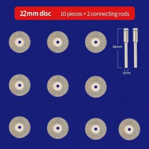 CMCP-Disque de coupe en métal pour meuleuse Dremel, outil lointain, lame de  scie circulaire avec mandrins, disque de coupe convertible, 101 pièces