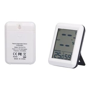 MESURE THERMIQUE thermomètre hygromètre numérique moniteur de compteur de température d'humidité sans fil pour intérieur extérieur
