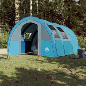 TENTE DE CAMPING PAR Tente de camping tunnel 4 personnes bleu imper