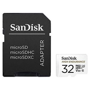 CARTE MÉMOIRE SanDisk HIGH ENDURANCE Carte microSDHC 32Go + Adap