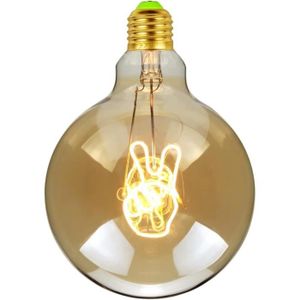 AMPOULE - LED Ampoule rétro, lettre ampoule LED ampoule Edison ampoule décorative E27 4W 220-240V chambre mariage (doigt)[D18110]