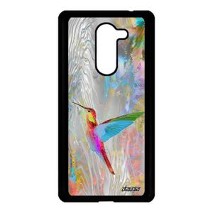 Ougger Etui pour Huawei Honor 6X Housse Rouge Chat et Arbre Portefeuille Etui Cuir Magnétique Protecteur Pochette Bumper Silicone Flip Cover Coque pour Huawei Honor 6X avec Fente pour Carte 