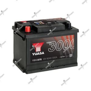 Batterie 12V 60 Ah 510A - Équipement auto