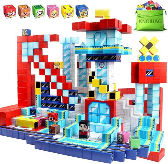 147 Pièces Cubes Magnétiques Enfants - Jeu Construction Aimanté - Cadeau 3-10 Ans - Garçons Et Filles