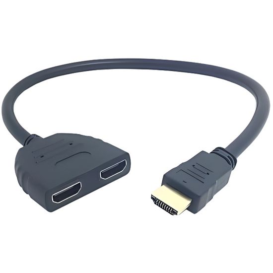 HDMI Splitter 2 Port | Splitter HDMI 1 entrée 2 sorties| Résolution 4K | Travail à