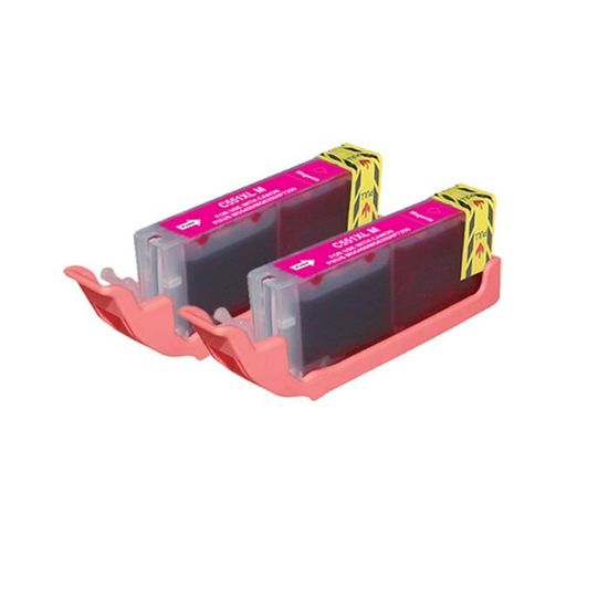 2 Cartouches D'encre Jaune Compatibles Canon - Pour PIXMA IP7240, IP8750, MG6350, MG7500