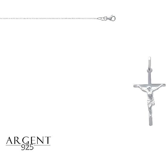 Pendentif Croix Catholique En Argent Massif 925 - Style Tribal Vieilli - Unisexe - Neuf Avec étiquettes