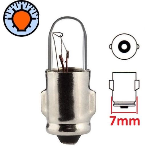 Ampoule 6V 1.2W BA7S - Pour Compteur Tableau De Bord Moto, Mobylette Et Cyclomoteur