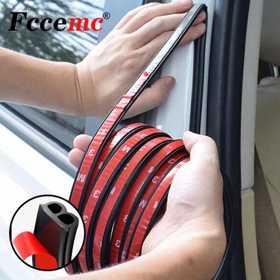 Bande D'étanchéité Universelle Caoutchouc EPDM 5m - Pour Voiture, Joint Pare-chocs, Portière - Noir