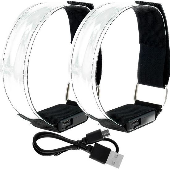 LED Rechargeable Par USB Brassard Lumineux Bandes ... – Grandado