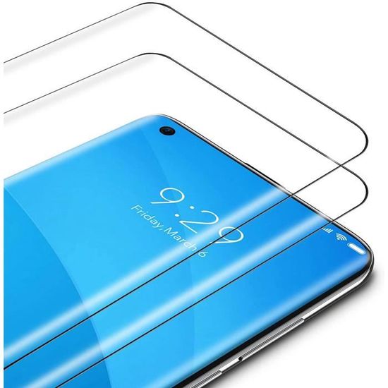 Vitre Protection Samsung Galaxy S21 (5G) (6.2), (2 Pièces) Curved Verre  Trempé Protège-écran HD Clair 9H dureté Anti-Rayure