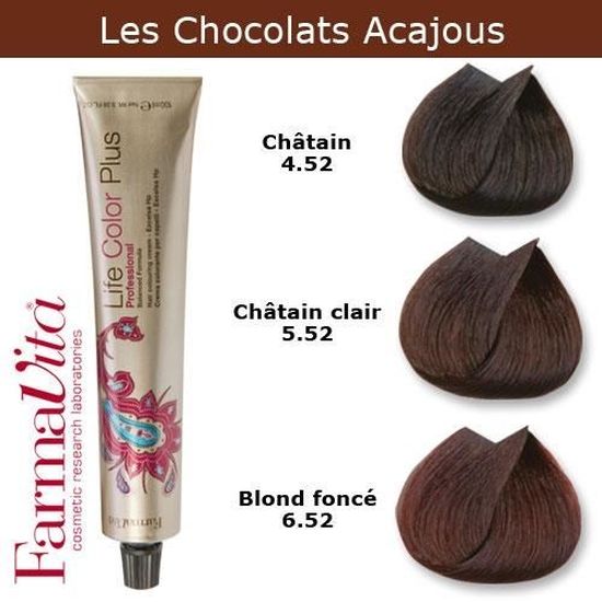 Coloration Cheveux Farmavita Tons Chocolats Acajous Chatain Chocolat Acajou 4 52 Cdiscount Au Quotidien