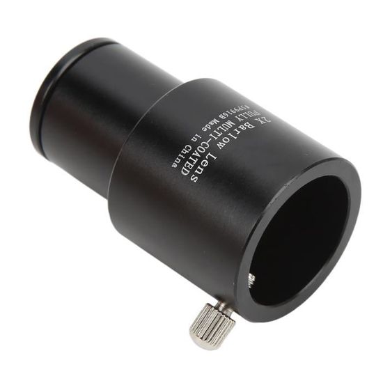 Lentille Barlow 2 Pouces Pour Télescope - Grossissement X2, Compatibilité Large, Idéale Pour L'astronomie