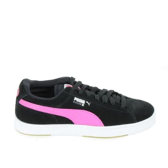Puma suede online noir et rose