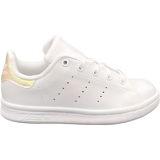 ADIDAS STAN SMITH C SNEAKERS BIANCO ROSA GLITTER FU6674 34