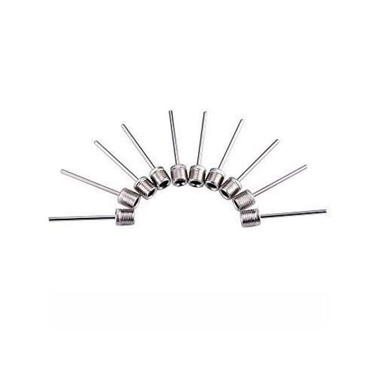 10 Aiguilles De Pompe à Ballon En Métal - Pour Football, Basket, Volley, Rugby - Design Double Flux D'air, Longueur 4 Cm