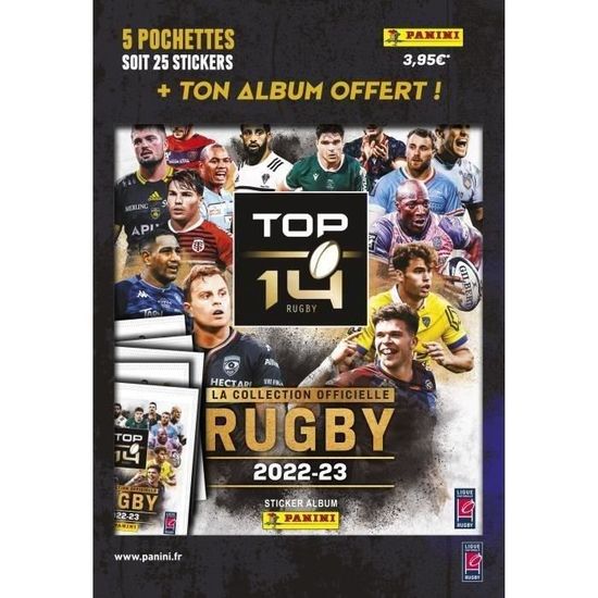 PANINI - Rugby 2021-22 Top 14 - Pack pour démarrer la Collection : Album +  5 Pochettes - Cdiscount Jeux - Jouets