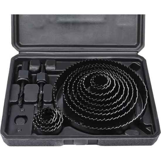 Coffret 8 Scies Cloches Tivoly BIM – Diamètres 22 à 68 Mm – Pour Métal Et Bois Durs