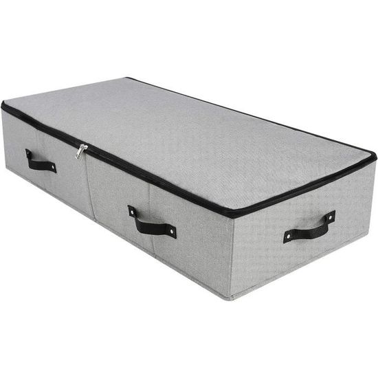 MIXC Boîte de rangement sous le lit avec couvercle - Lot de 4 boîtes de