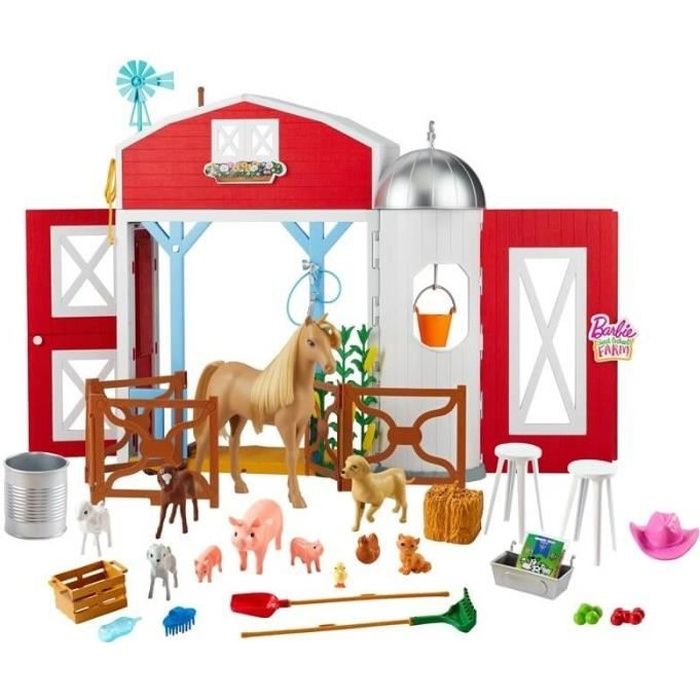 Barbie Sweet Orchard Farm - Ferme et ses 11 animaux (+ accessoires)
