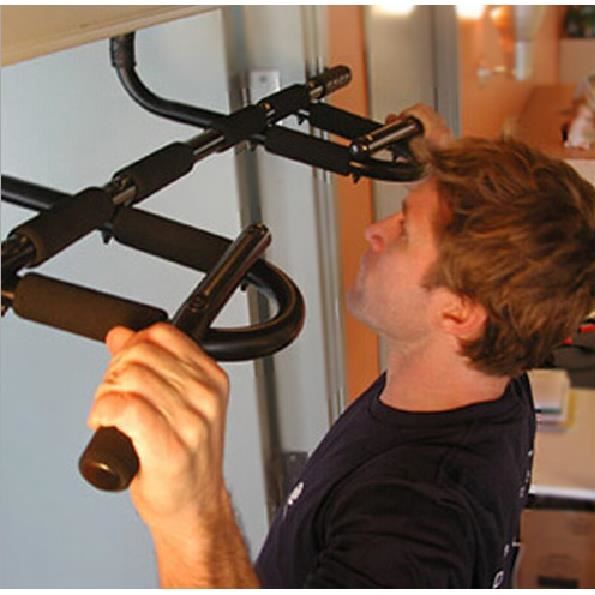 GOPLUS Barre de traction multifonction incl. Boucles, Fitness Appareils pour abdos Charge max 120 kg