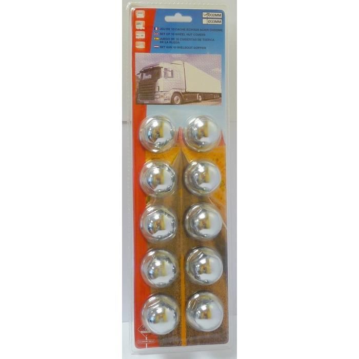 Cache Ecrous métal Diamètre 33 x10