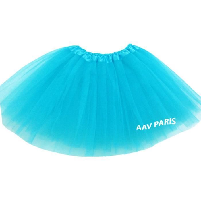 Tutu de Ballet Danse Soirée Jupe Jupon pour filles - taille unique – bleu turquoise