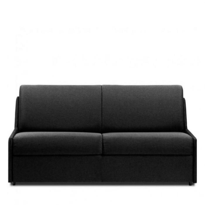 Canapé convertible GAIN DE PLACE EXPRESS 140cm matelas 14cm neo gris anthracite gris Tissu Inside75