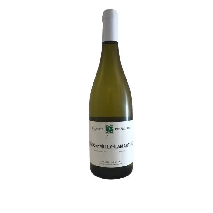 Mâcon Milly Lamartine 2018 Domaine Anguenot -75 cl - Vin Blanc AOP de Bourgogne - Cépage Chardonnay