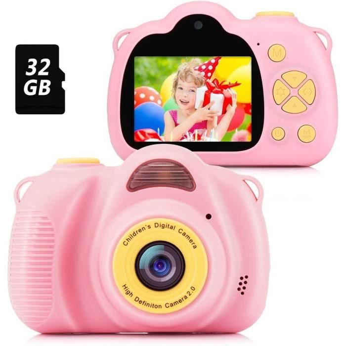 Appareil Photo Enfants, Cadeaux de Jouets Intéressants pour Garçons et Filles de 3-12 Ans, Appareil Photo Numérique pour Enfants ave
