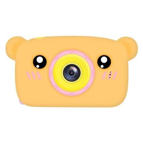 Appareil photo enfant,Bébé jouets 0 12 mois dessin animé appareil photo numérique enfants créatif jouet éducatif - Type Orange bear