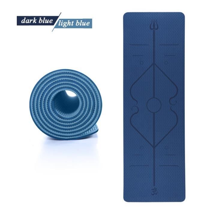 Tapis de sol,Tapis de Yoga avec ligne de Position, confortable, en mousse, antidérapant, pour débutant, Fitness, - Type 4