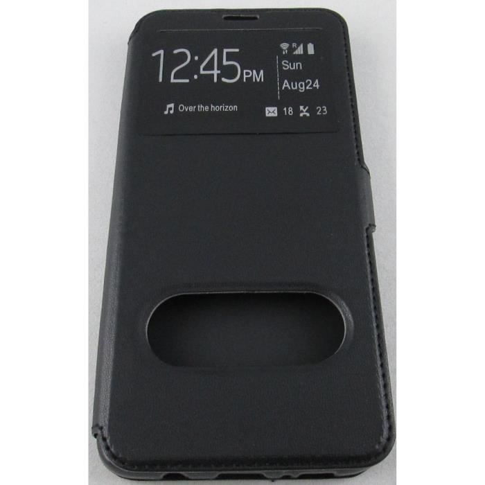 étui portefeuille samsung galaxy S9 plus noir