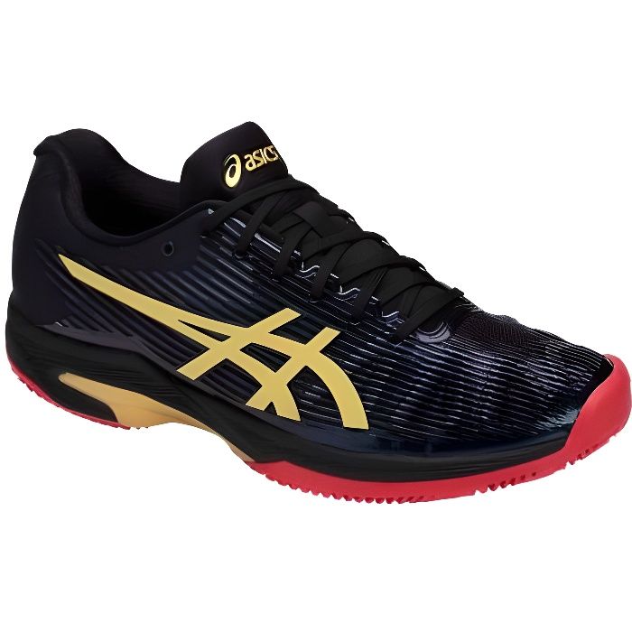 Chaussures ASICS Homme Solution Speed FF L.E. Clay Noir / Or PE 2019